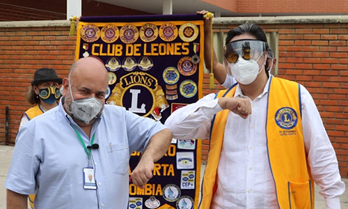 Clubes de Leones de Colombia entregaron kits de bioseguridad por $150 millones 